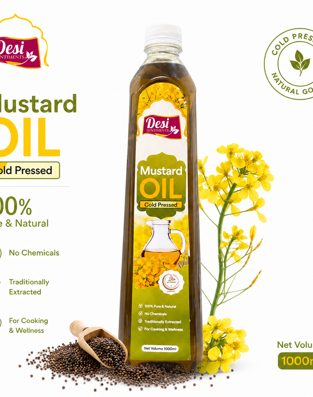 Mustard Oil  -  Cold Pressed